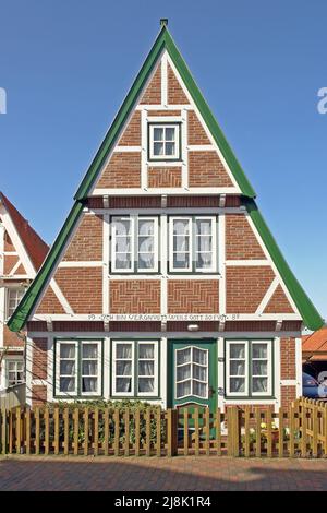 Old house on Otterndorf, Germany, Lower Saxony, Otterndorf Stock Photo