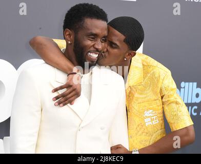 Diddy aka Sean Combs and son Christian Combs attend the 2022 Billboard Music Awards at MGM Grand Garden Arena on May 15, 2022 in Las Vegas, Nevada. Photo: Casey Flanigan/imageSPACE Stock Photo