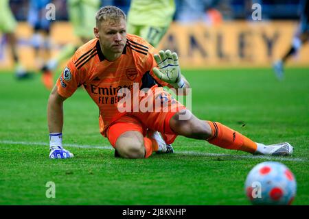 NEWCASTLE UPON TYNE, ENGLAND - MAY 16:  Arsenal goalkeeper Aaron Ramsdale during the Premier League match between Newcastle United and Arsenal at St. James Park on May 16, 2022 in Newcastle upon Tyne, United Kingdom.  (MB Media) Stock Photo