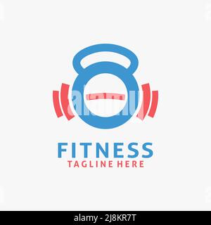 Fitness gym logo design Stock Vector