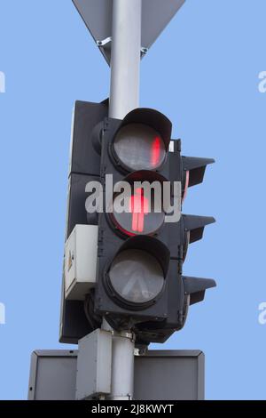 traffic lights and one Stock Photo