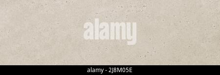 Horizontal soft beige background with stone texture. Concrete grunge wall plastered line surface Stock Photo