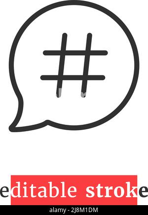 minimal editable stroke relevant icon Stock Vector
