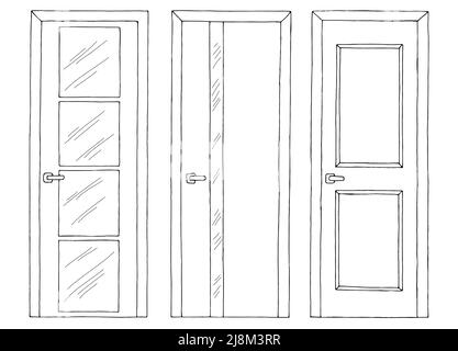 how to draw a door step by step | Draw, Drawings, How to draw steps