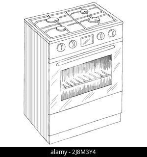 Set of gas stove Royalty Free Vector Image  VectorStock