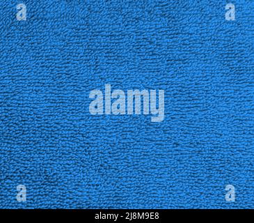 blue seamless texture of terry cloth Stock Photo
