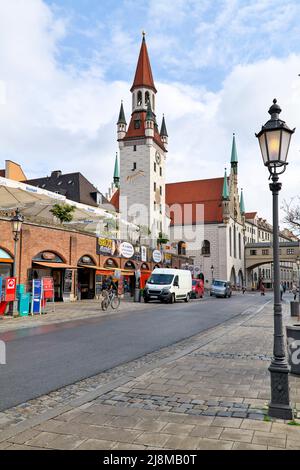 Germany Bavaria Munich. The old town hall (Altes Rathaus) Stock Photo