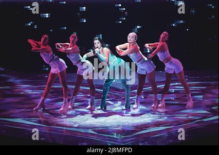 TORINO, PALA OLIMPICO, MAY 10th/12th/14th 2022: Brooke, representing Ireland, performing live on stage for the 66th edition of the Eurovision Song Contest. Stock Photo
