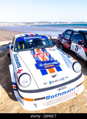 Porsche 911 with Rothmans ad logo at Maroc Historic rally 2020 showcase event that took place May 16, 2022 in Essaouira, Morocco, North Africa Stock Photo