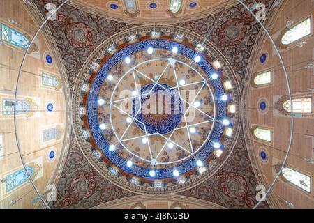 Dome of Bayezid II Mosque in Edirne. Ottoman architecture background. Edirne Turkey - 10.25.2021 Stock Photo