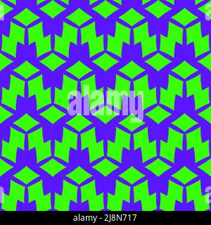 Seamless pattern with a graceful figures in geometrical style Stock Vector