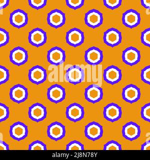 Seamless pattern with a graceful figures in geometrical style Stock Vector