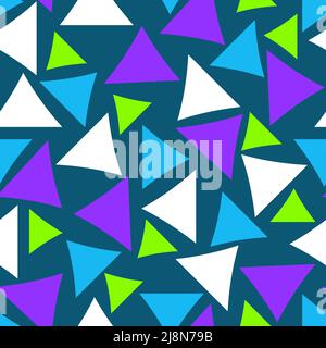 Seamless pattern with a graceful figures in geometrical style Stock Vector