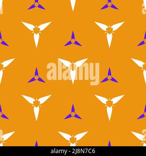 Seamless pattern with a graceful figures in geometrical style Stock Vector
