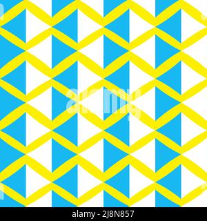 Seamless pattern with a graceful figures in geometrical style Stock Vector