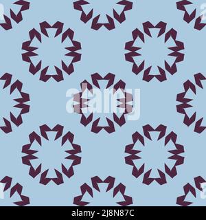 Seamless pattern with a graceful figures in geometrical style Stock Vector