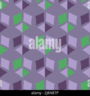 Seamless pattern with a graceful figures in geometrical style Stock Vector