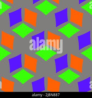 Seamless pattern with a graceful figures in geometrical style Stock Vector