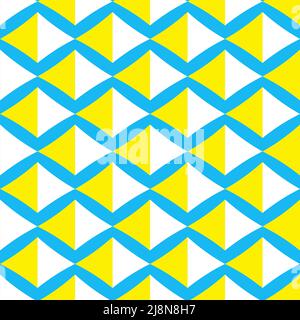 Seamless pattern with a graceful figures in geometrical style Stock Vector