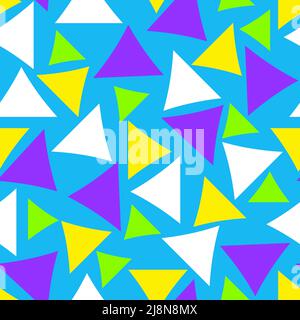 Seamless pattern with a graceful figures in geometrical style Stock Vector