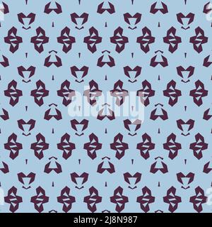Seamless pattern with a graceful figures in geometrical style Stock Vector