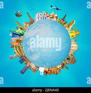 A collage of Paris landmark and monuments - France Stock Photo - Alamy