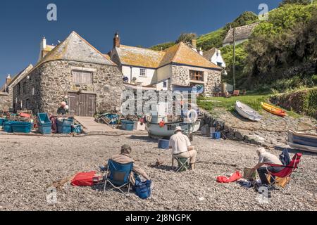 Painting workshop, Cadgwith, Cornwall, England, Credit:ROBIN BUSH / Avalon Stock Photo