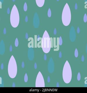 Kids seamless water drops pattern for fabrics and textiles and linens and gifts and wrapping paper Stock Photo