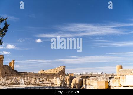 Ruins of the ancient Sufetula town, modern Sbeitla, Tunisia Stock Photo