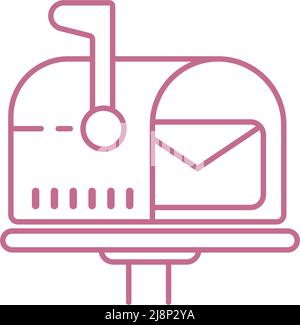 Email, mail envelope icon logo illustration template Stock Vector