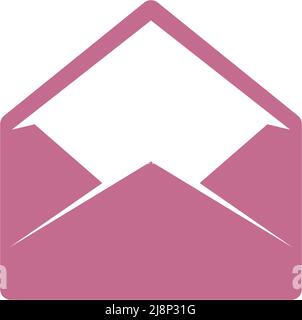 Email, mail envelope icon logo illustration template Stock Vector