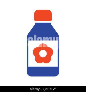 Garden packing bottle of fertilizer vector glyph icon. Graph symbol for agriculture, garden and plants web site and apps design, logo, app, UI Stock Vector