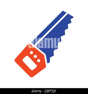Garden hand saw vector glyph icon. Graph symbol for agriculture, garden and plants web site and apps design, logo, app, UI Stock Vector