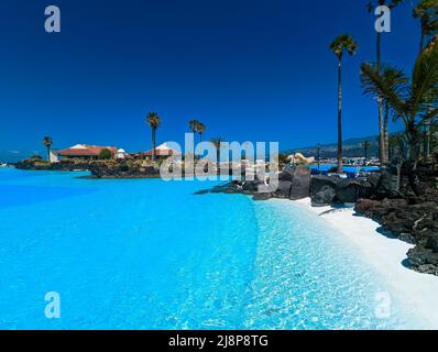 Lago Martianez pools, Tenerife, Canary islands Stock Photo