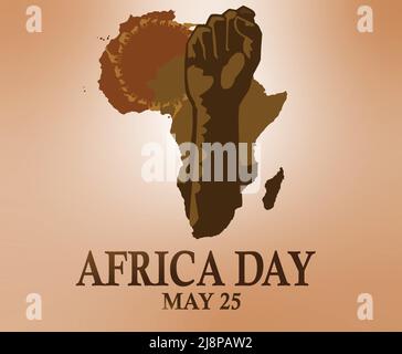 african liberation day illustration formerly african freedom day and african liberation day Stock Vector