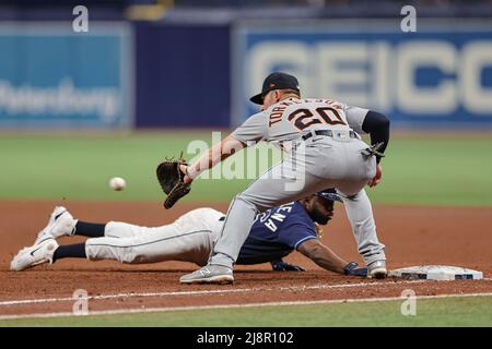 Detroit Tigers' Matt Vierling bats against the San Diego Padres during the  third inning of a baseball game Sunday, July 23, 2023, in Detroit. (AP  Photo/Duane Burleson Stock Photo - Alamy