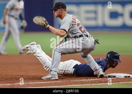 Detroit Tigers' Matt Vierling bats against the San Diego Padres during the  third inning of a baseball game Sunday, July 23, 2023, in Detroit. (AP  Photo/Duane Burleson Stock Photo - Alamy