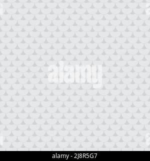 Gray Geometric fish scales seamless pattern. Wavy roof tile. Modern repeating stylish waves lines texture. Stock Vector