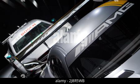 Racing cars from Mercedes-Benz AMG Stock Photo