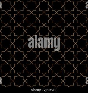 Seamless pattern in authentic arabian style. Vector stars texture illustration. Stock Vector