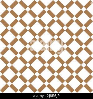 Seamless vector luxury gold squares repeatable grid texture, vintage rectangle mesh pattern. Stock Vector