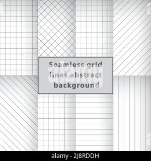 Graph paper seamless grid lines abstract background Stock Vector