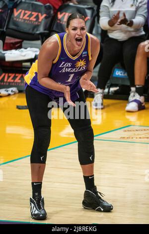 Liz Cambage poses with Los Angeles Sparks jersey during press conference,  Wednesday, Feb. 23, 2022, in Los Angeles. (Photo by Image of Sport/Sipa USA  Stock Photo - Alamy