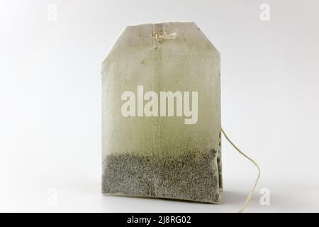 green tea on a white background Stock Photo