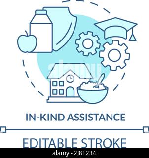 In kind assistance concept icon Stock Vector Image & Art - Alamy