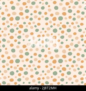 Oriental texture with abstract brush dots, bright colors geometric elements, shapes. Children style. Colorful illustration. Bright background.  Seamle Stock Photo