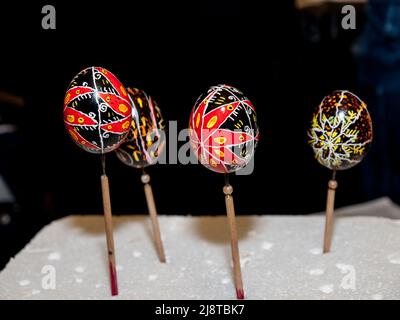 Pysanky Ukrainian Easter Egg Decorating Stock Photo
