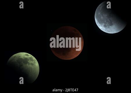 Lunar Eclipse 2022 Stock Photo