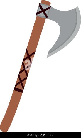 Vector illustration of a viking ax Stock Vector