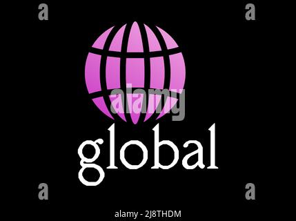 global logo and vector design Stock Vector